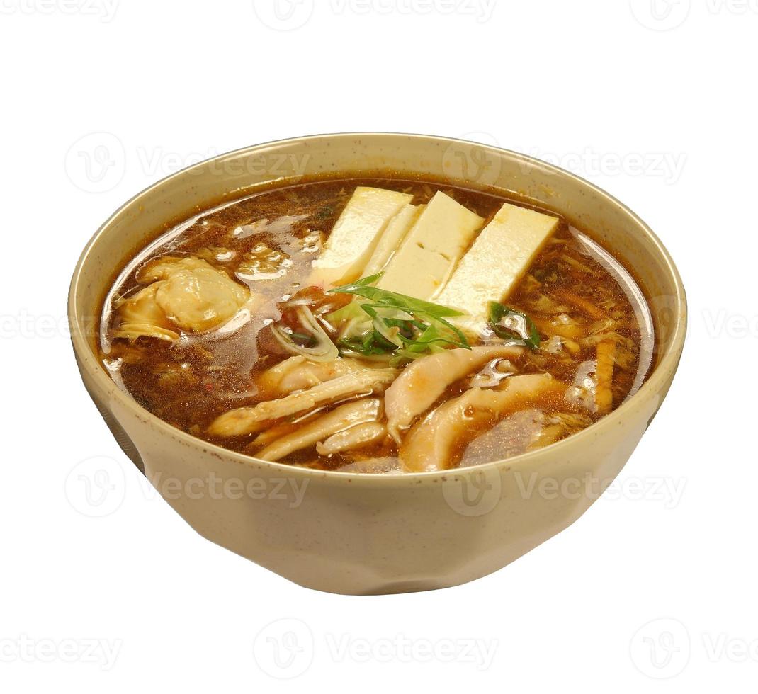 zuurpikante soep (koreaanse soep) foto