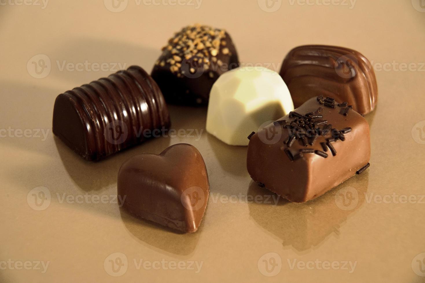 chocolaatjes geïsoleerd foto