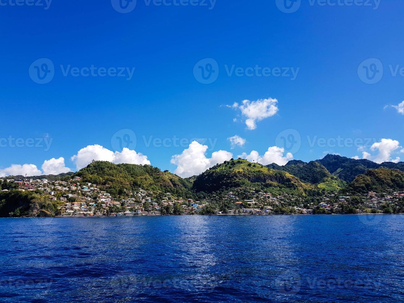 wallilabou bay saint vincent en de grenadines in de caribische zee foto