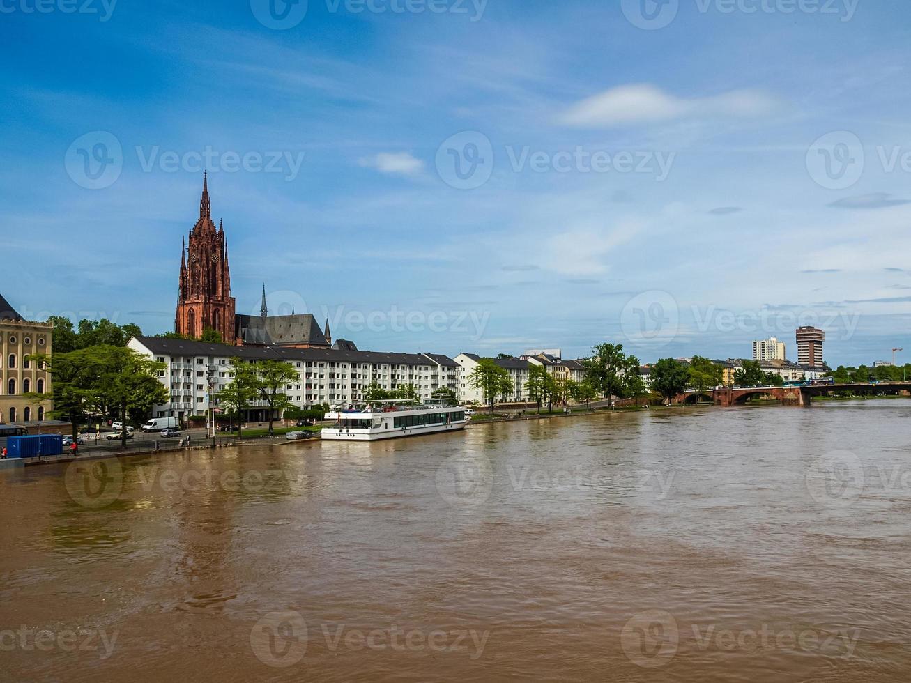 hdr-weergave van frankfurt, duitsland foto