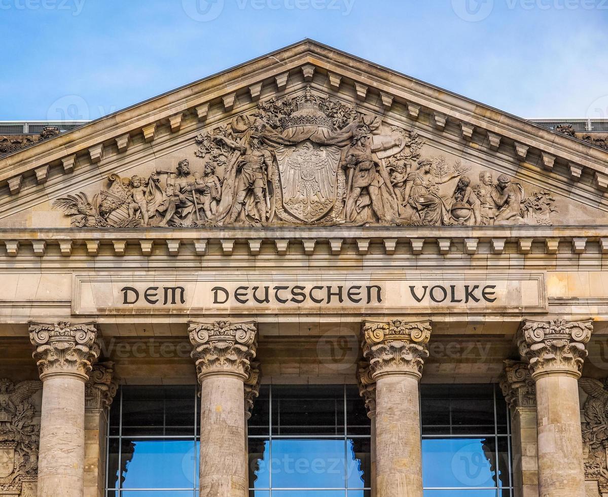 hdr rijksdag in berlijn foto