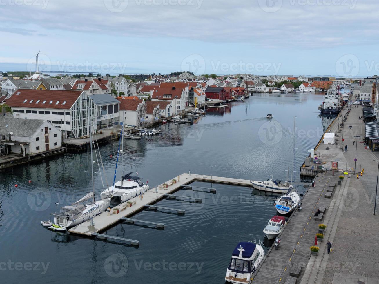 de stad haugesund in noorwegen foto