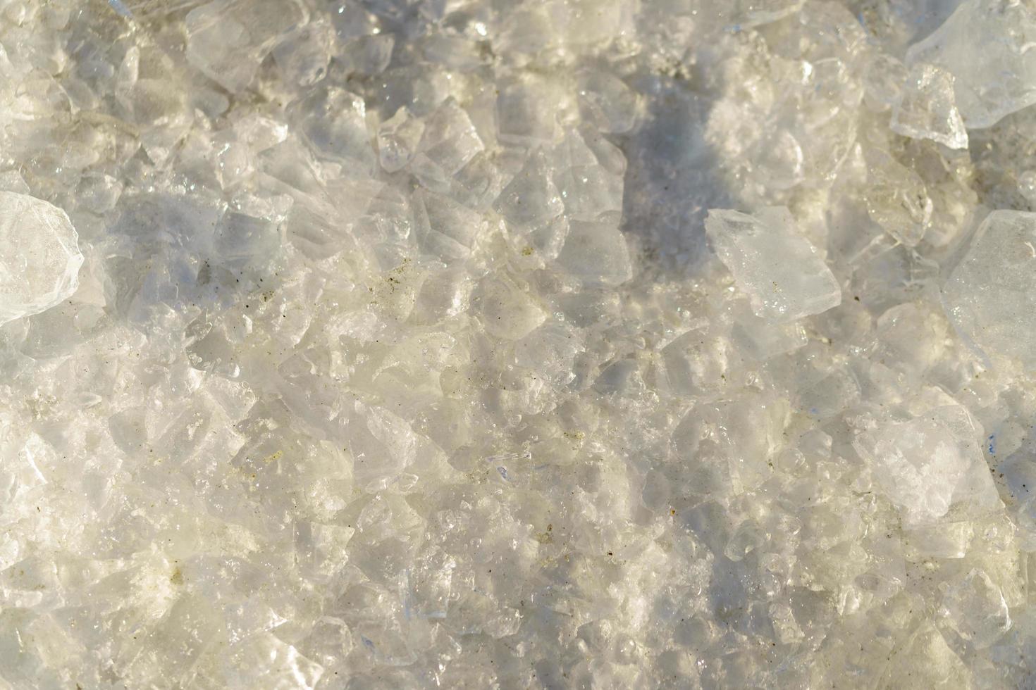 natuurlijke textuur van sneeuw- en ijsoppervlak foto