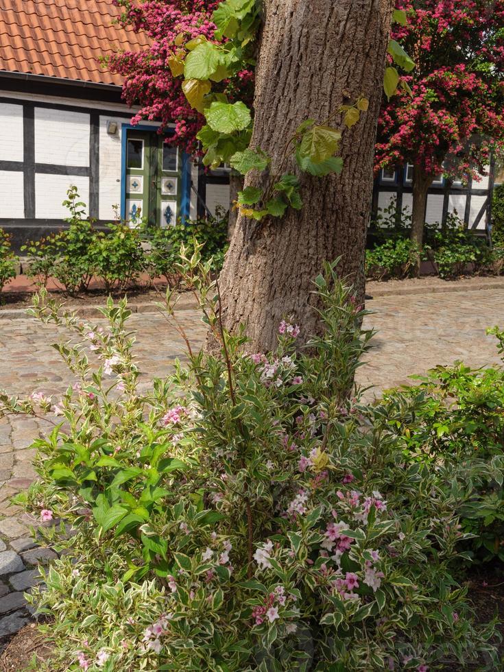 de stad kappeln aan de rivier de schlei foto