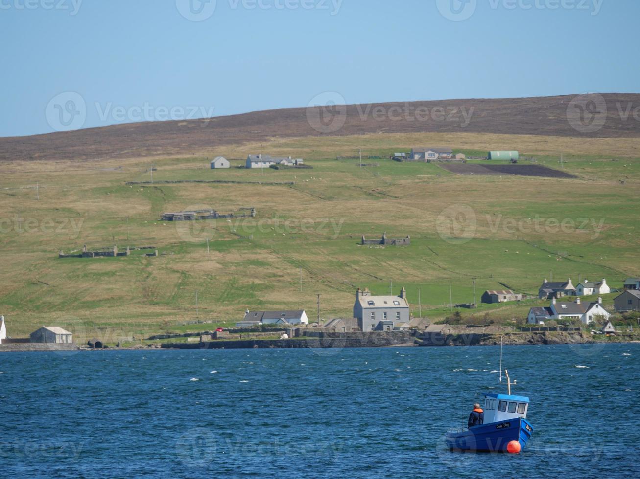 lerwick stad op het Shetland-eiland foto