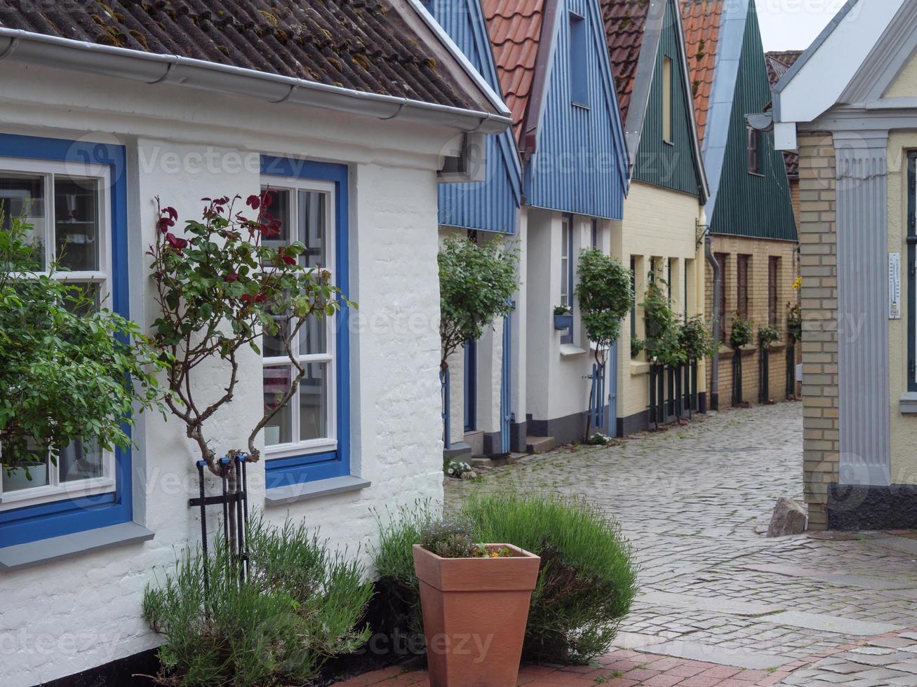 schleswig stad met het dorp holm foto