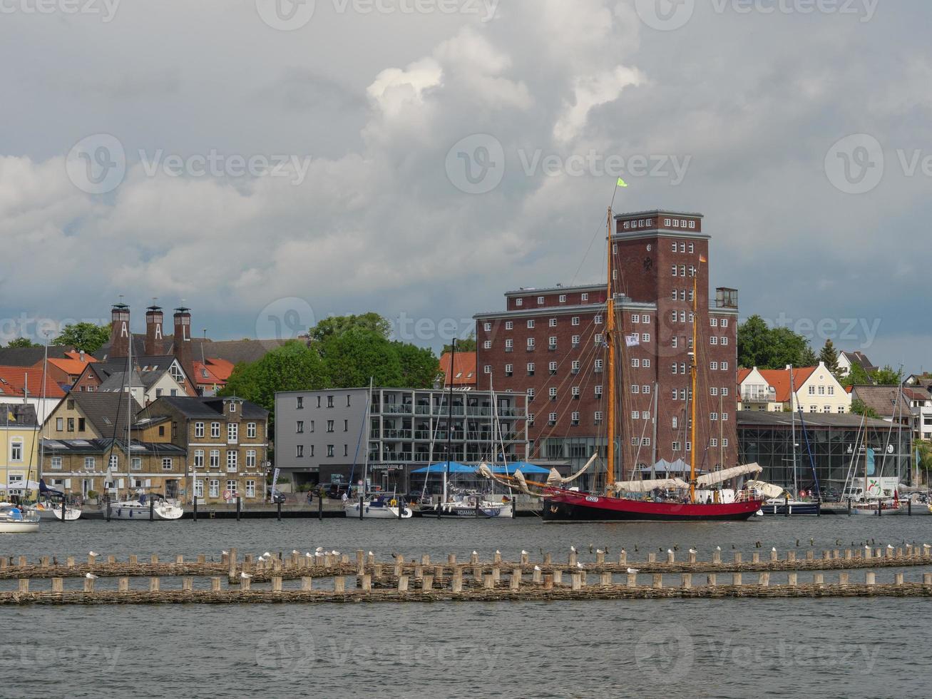 kappeln stad in schleswig holstein foto