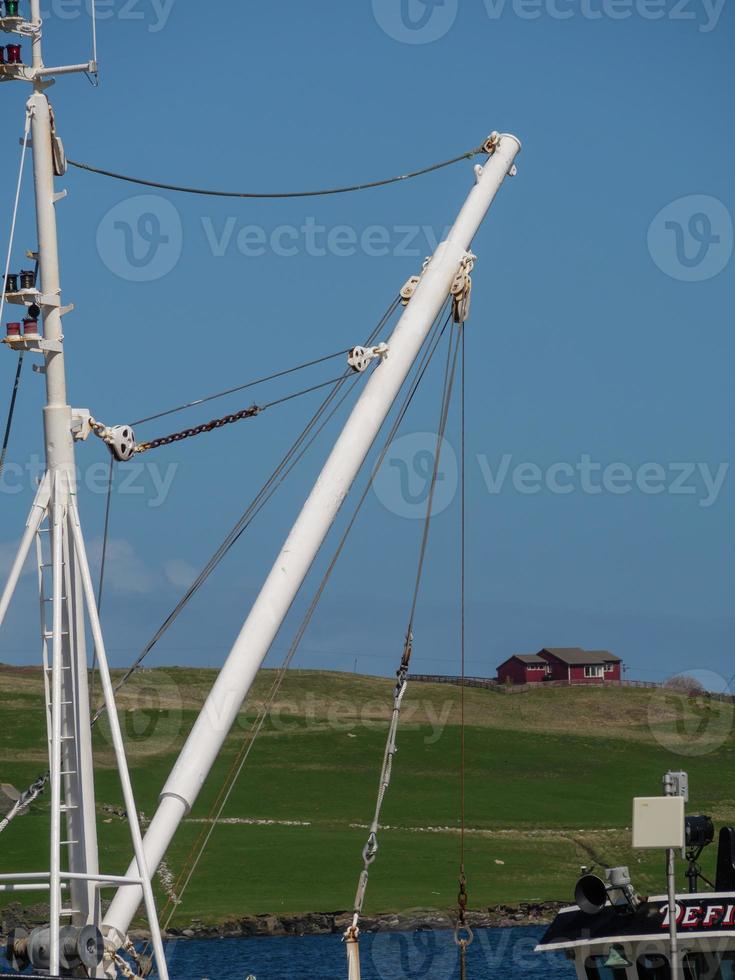 lerwick stad op het Shetland-eiland foto