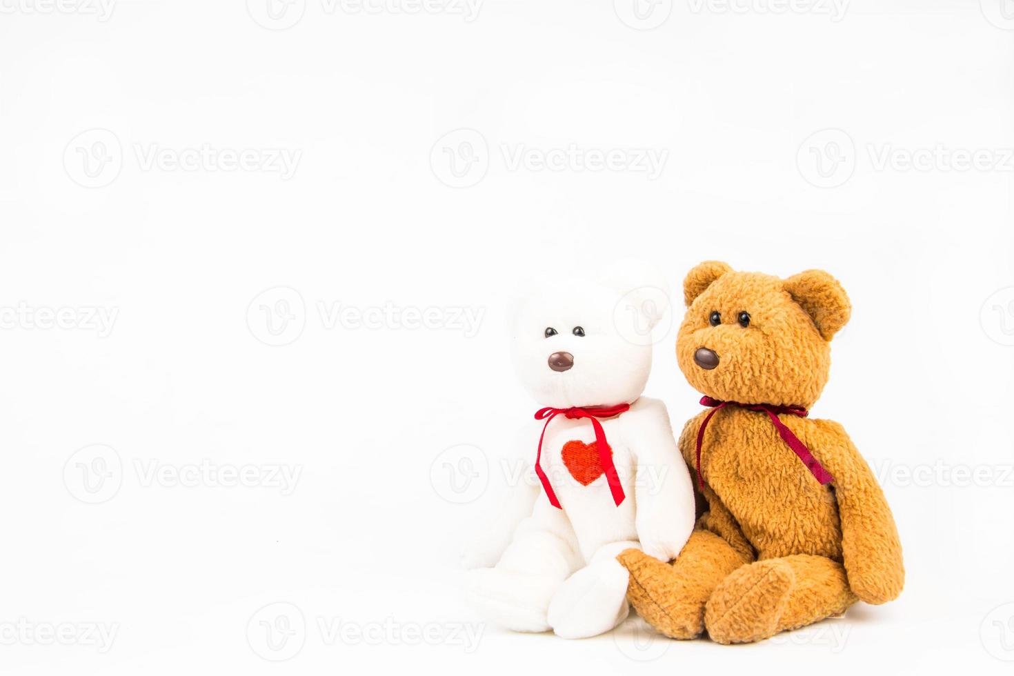 teddybeer op witte achtergrond foto