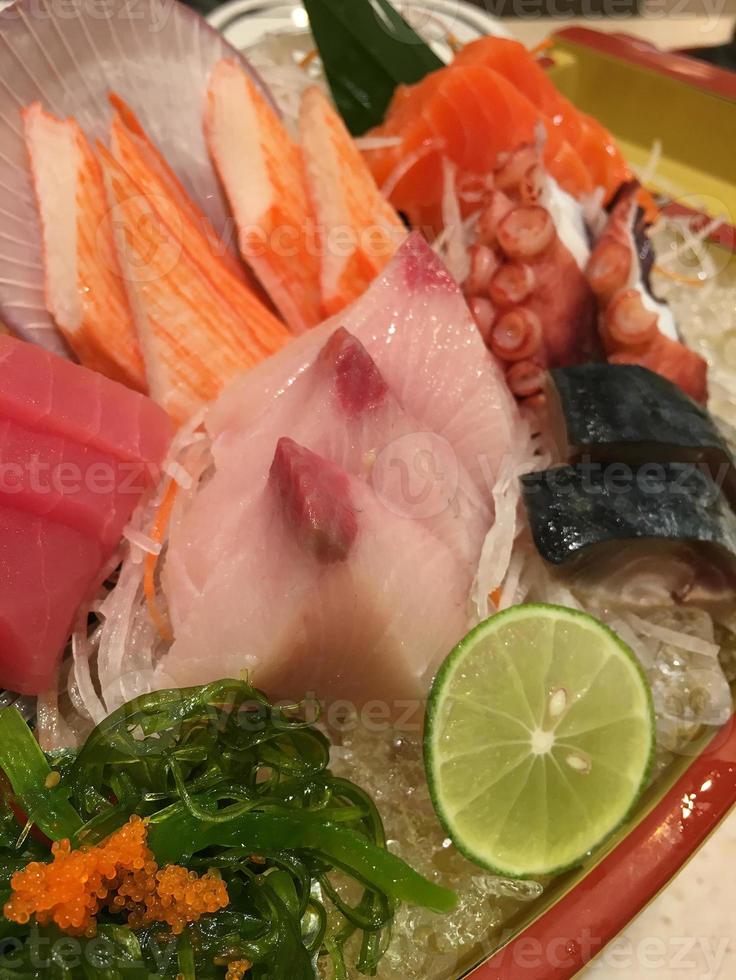 sashimi close-up foto