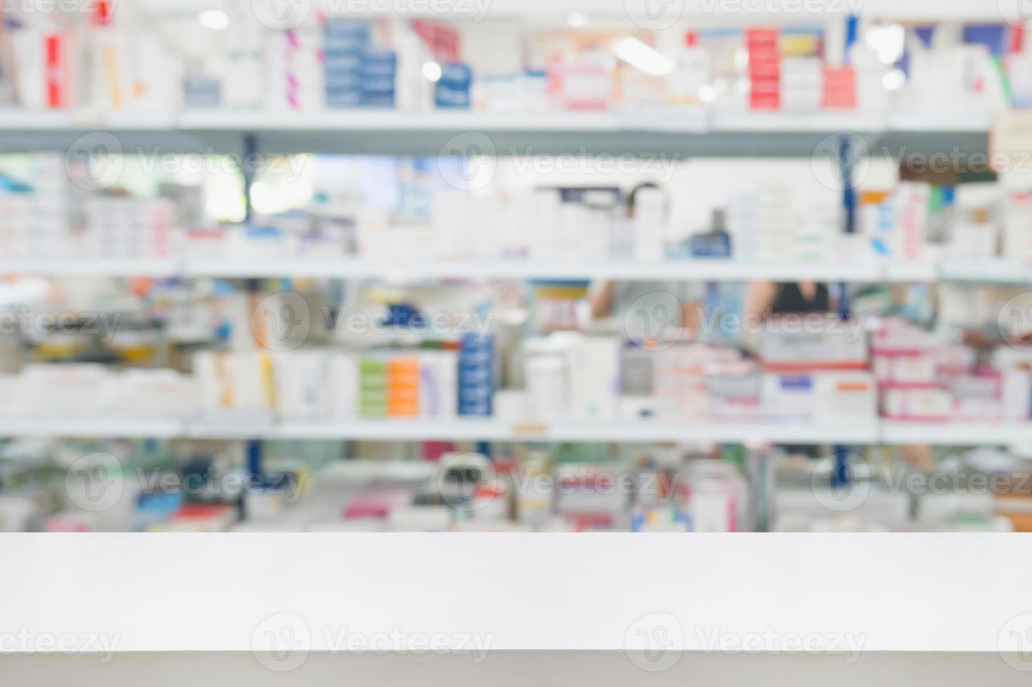 apotheek drogisterij winkel interieur achtergrond wazig foto