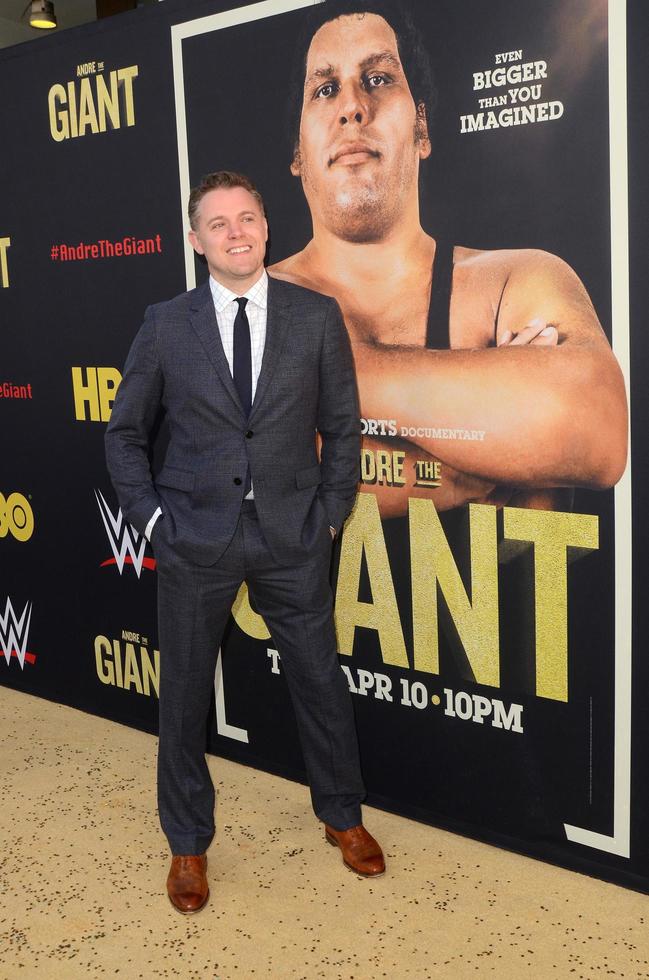 los angeles - 29 feb jason hehir bij de première van andre the giant hbo in de cinerama dome op 29 februari 2018 in los angeles, ca foto