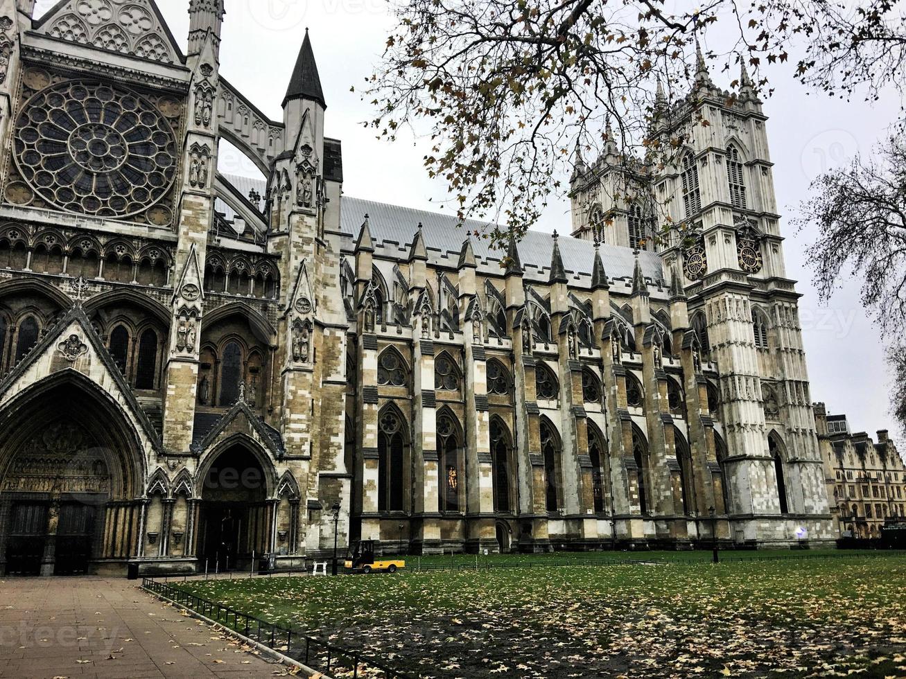 uitzicht op de Westminster Abbey in Londen foto