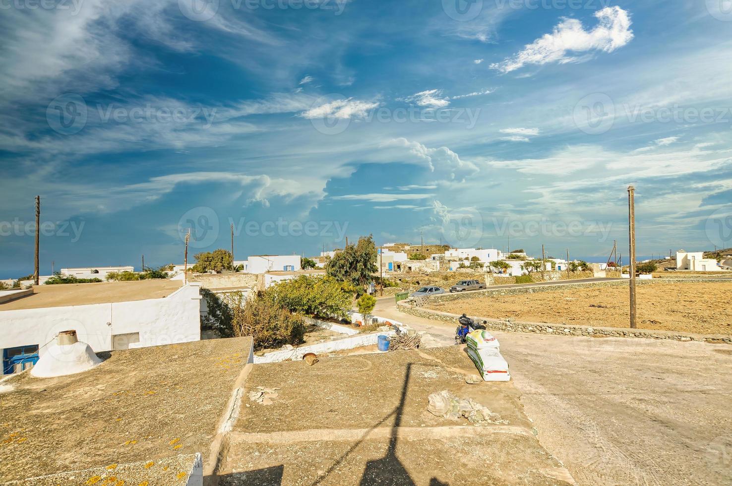 ano meria dorp op het eiland Folegandros foto