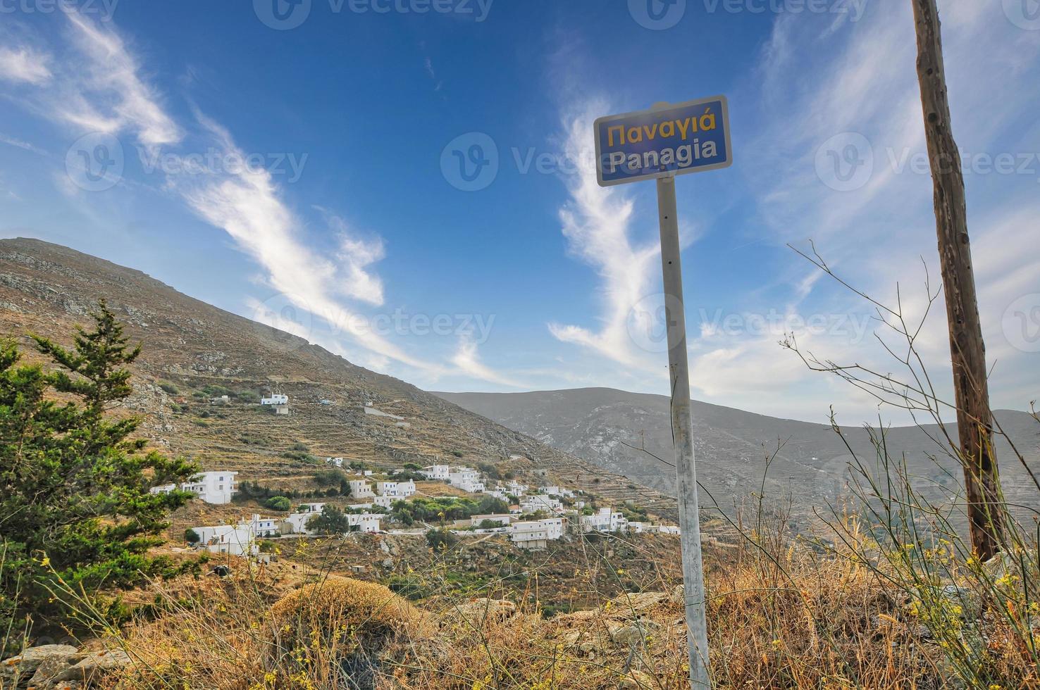 panagia dorp op het eiland Serifos foto