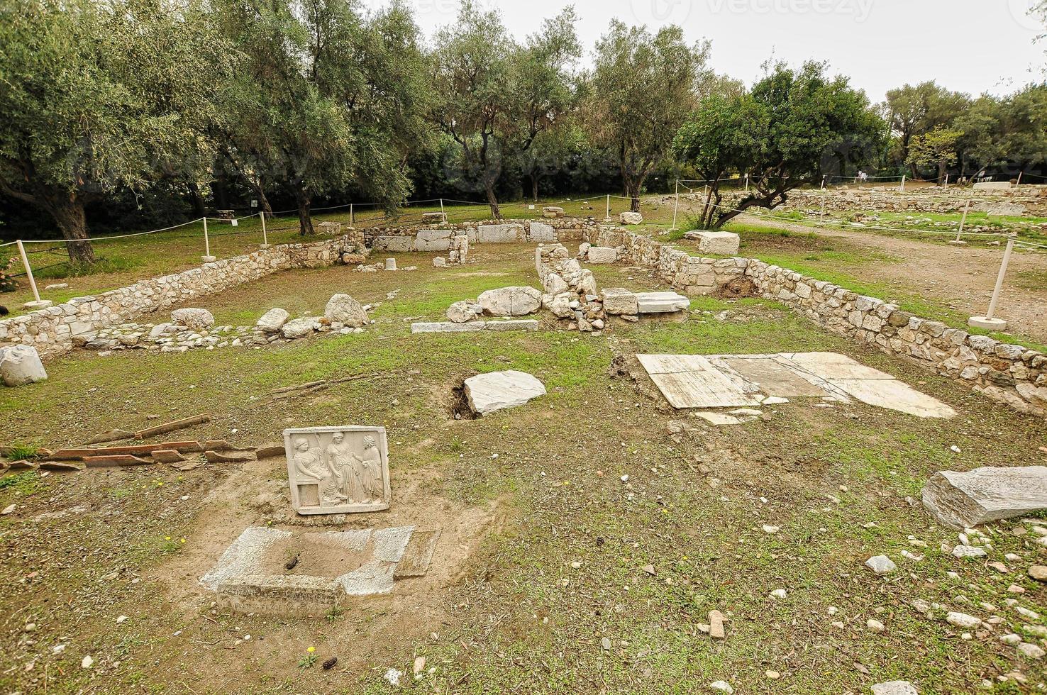 ruïnes van de tempel van zeus in Athene Griekenland fotografie foto