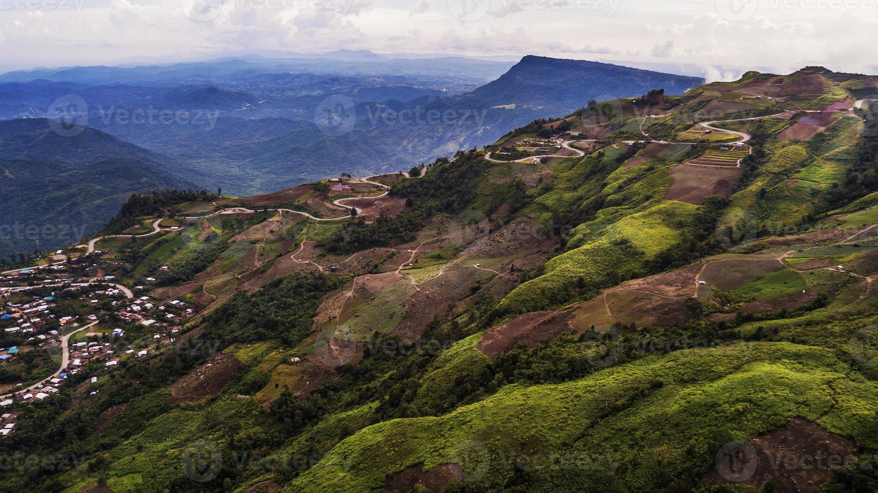 landschap van berg, in thailand foto