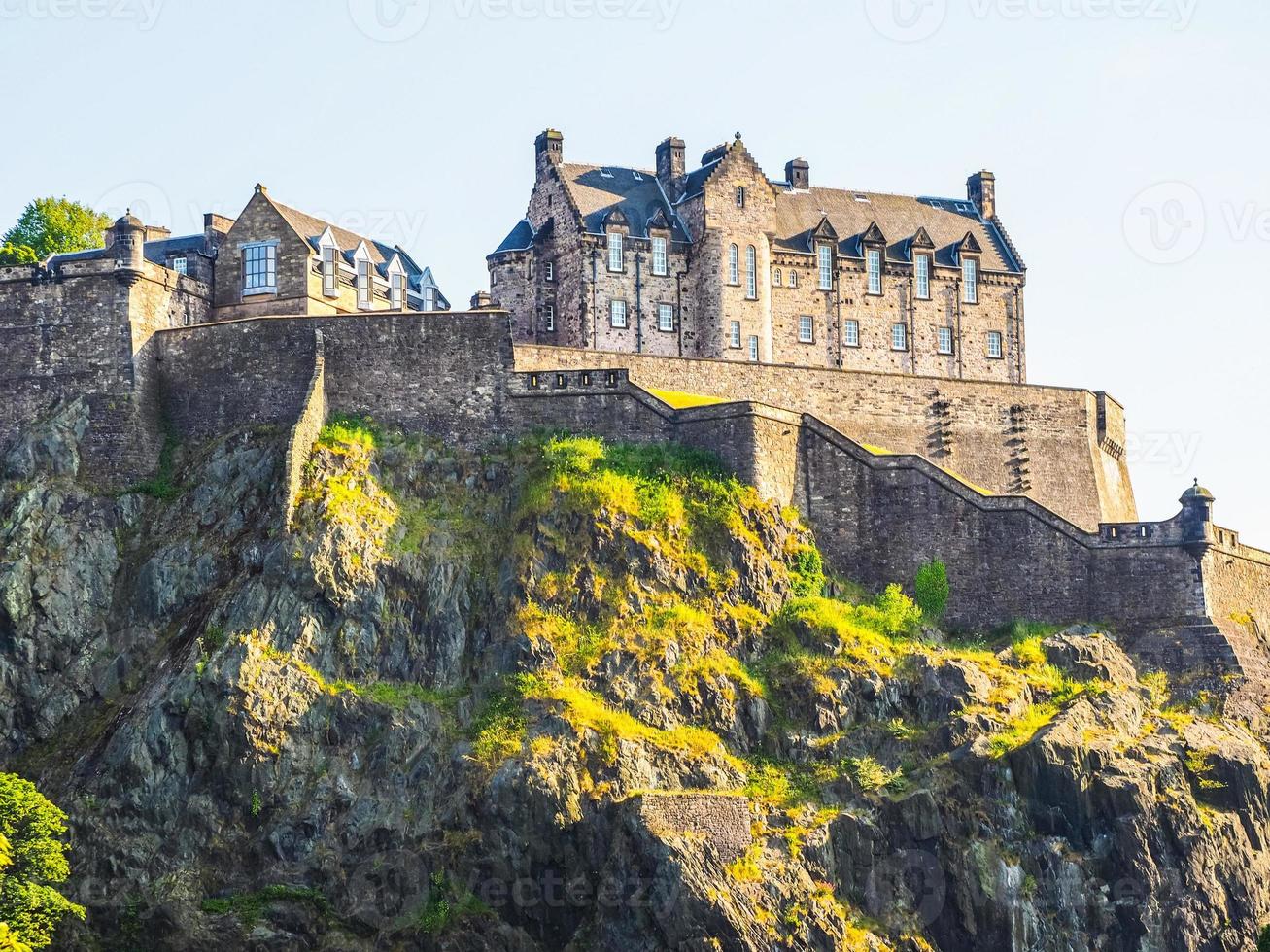 hdr edinburgh kasteel in schotland foto