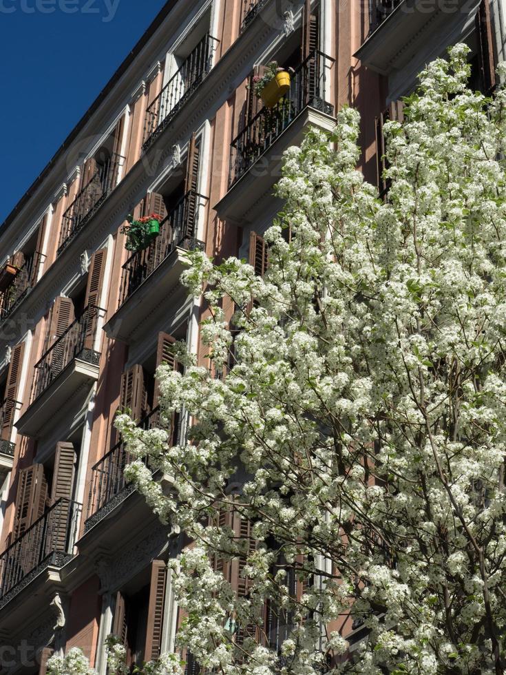 madrid stad in spanje foto