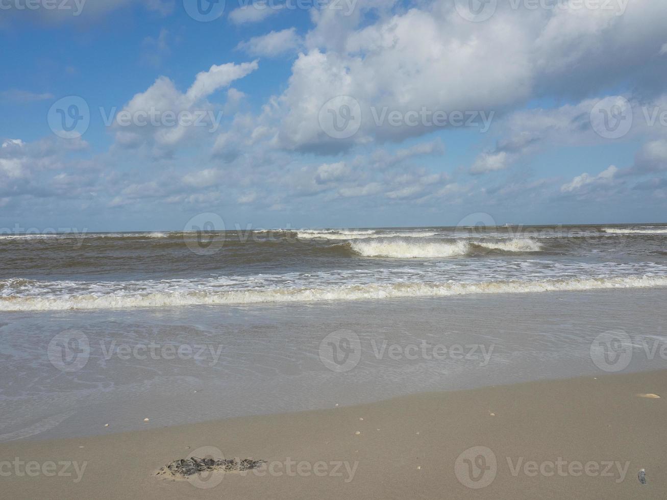 het eiland Spiekeroog in Duitsland foto