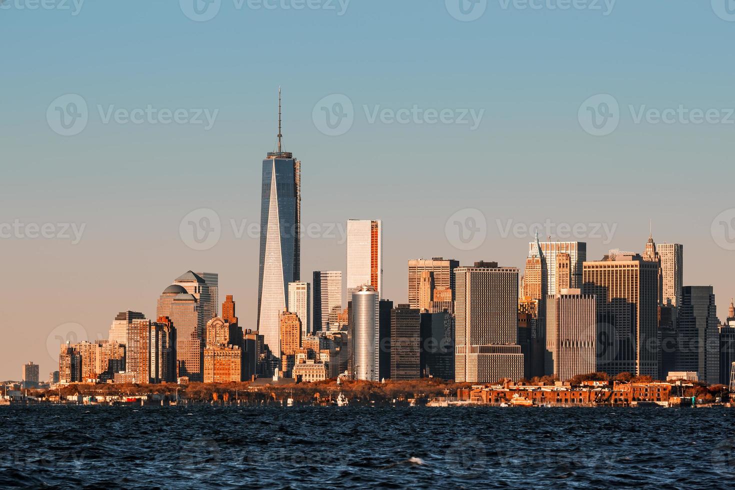 uitzicht op de skyline van manhattan in nyc foto