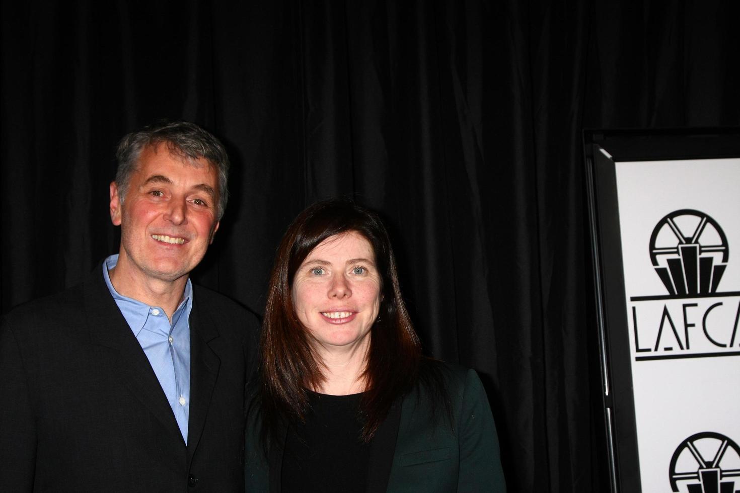 los angeles, 12 jan - daniel lupi, joanne sellar arriveert bij de la filmcritici-awards van 2013 in het intercontinentale hotel op 12 januari 2013 in de eeuwstad, ca foto