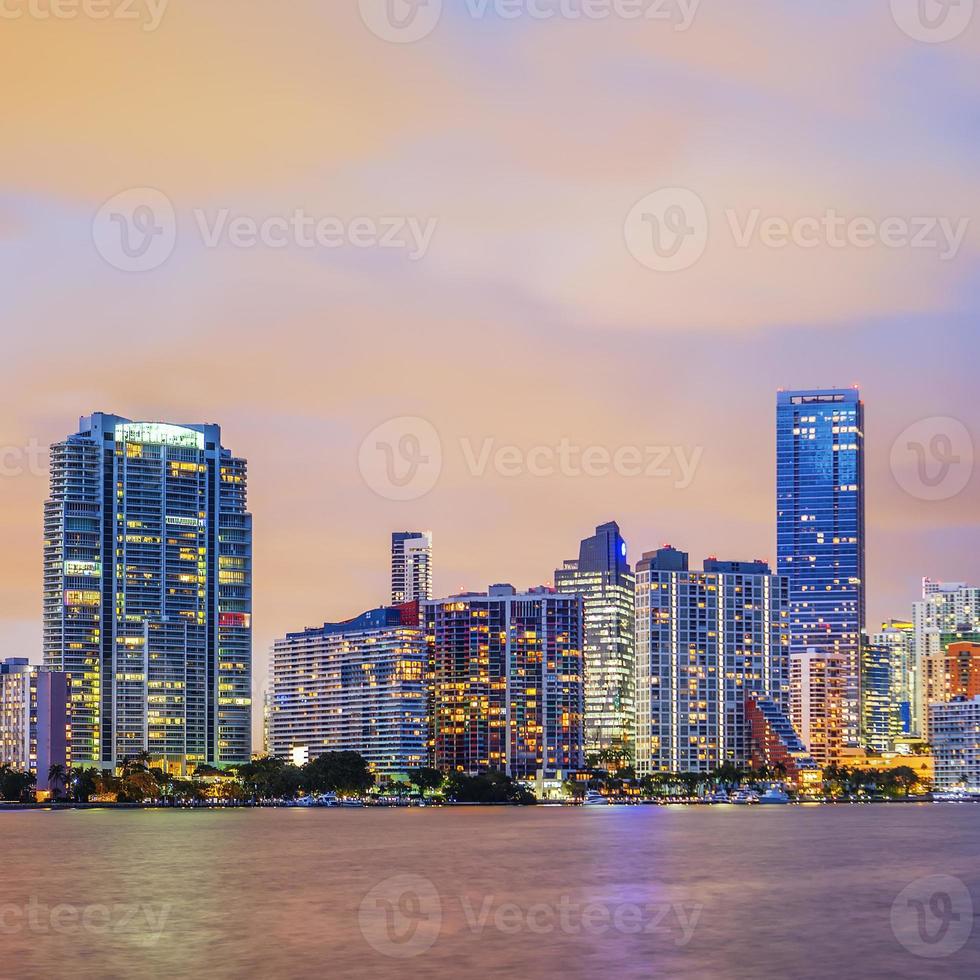 Miami Florida, zonsondergang foto