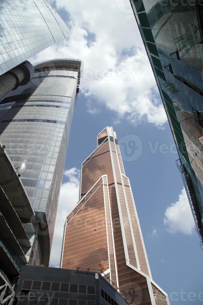 wolkenkrabbers van het internationale zakencentrum (stad), Moskou, Rusland foto