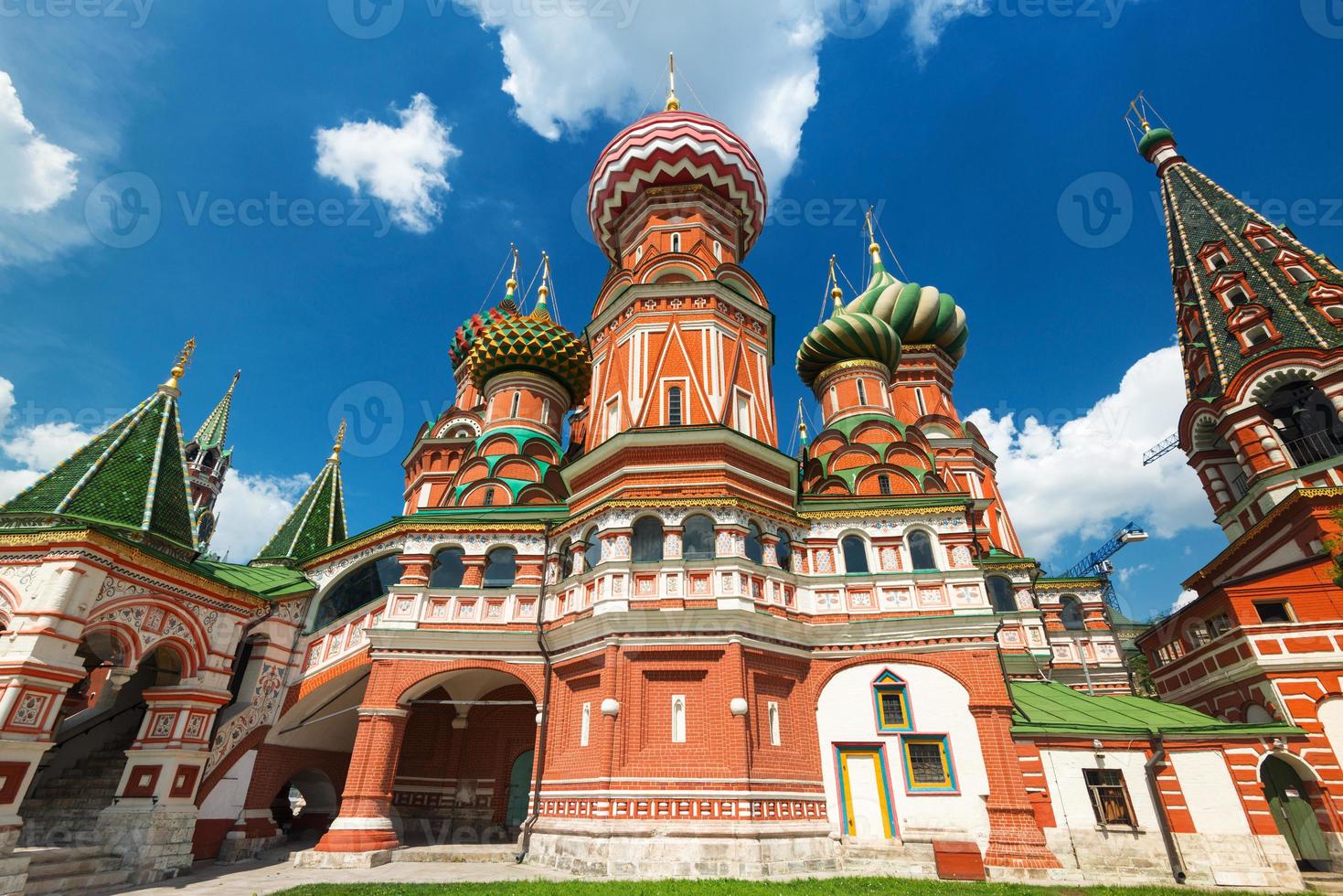 Saint basil kathedraal op het Rode plein in Moskou, Rusland foto