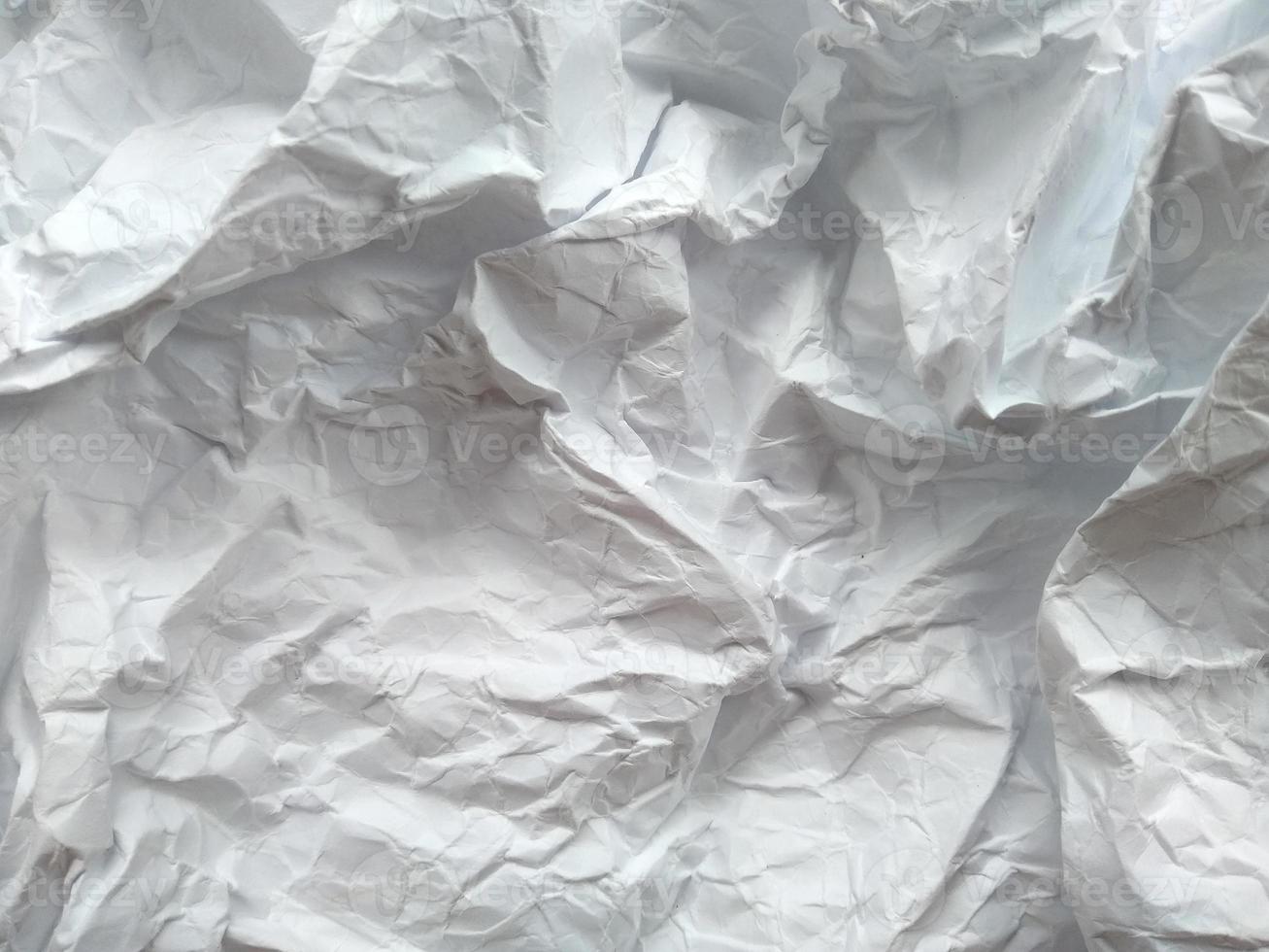 wit verfrommeld papier textuur voor achtergrond foto