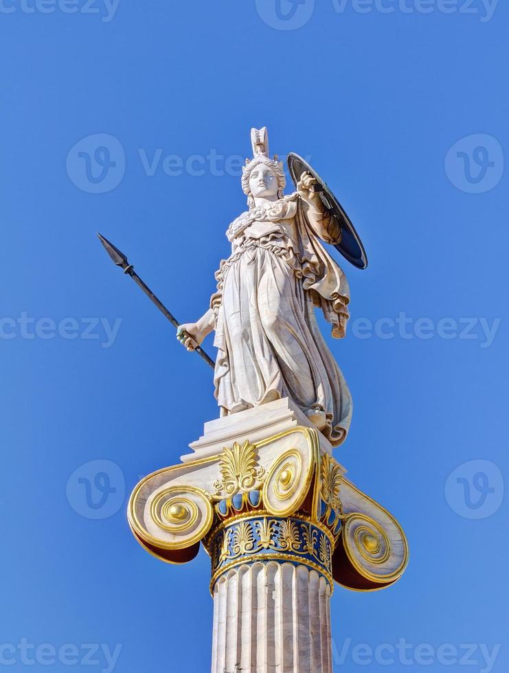 standbeeld van godin Athene, Athene, Griekenland foto