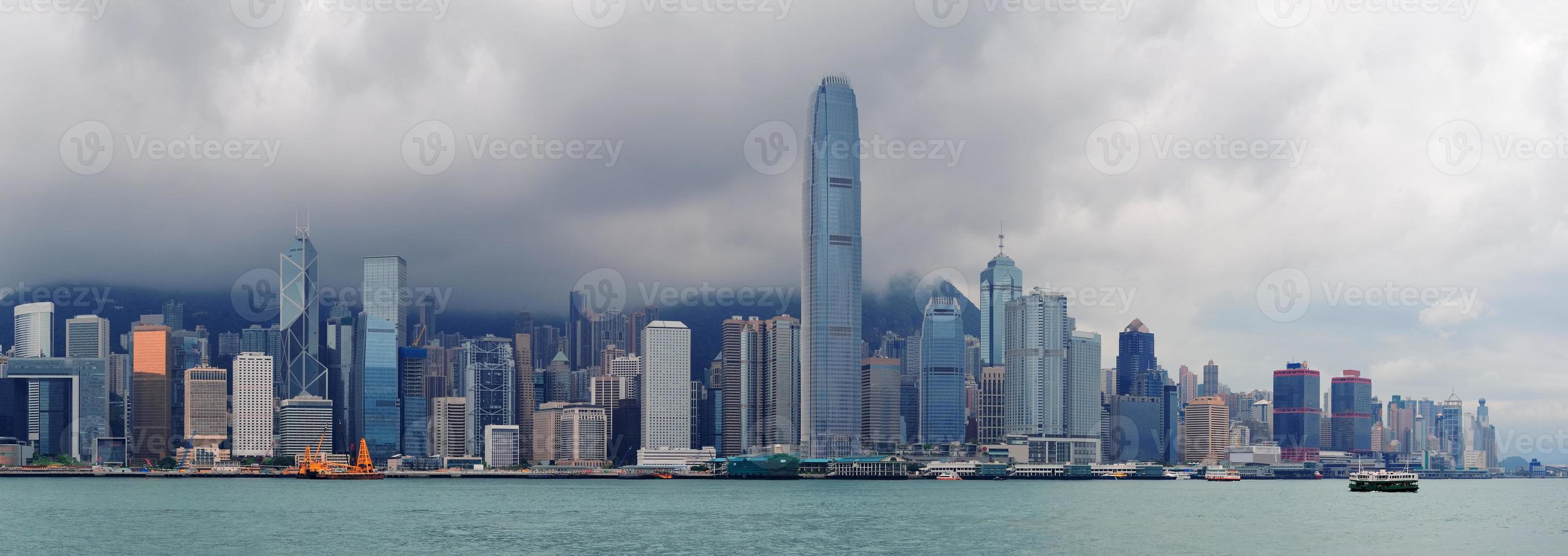 skyline van hong kong foto