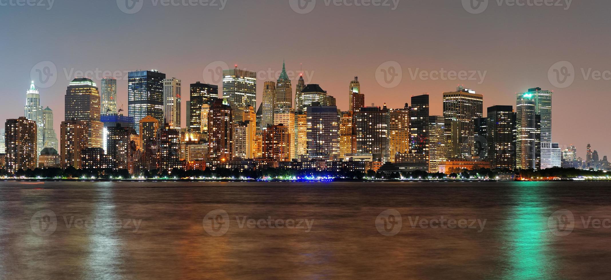 New York City Manhattan schemering panorama foto