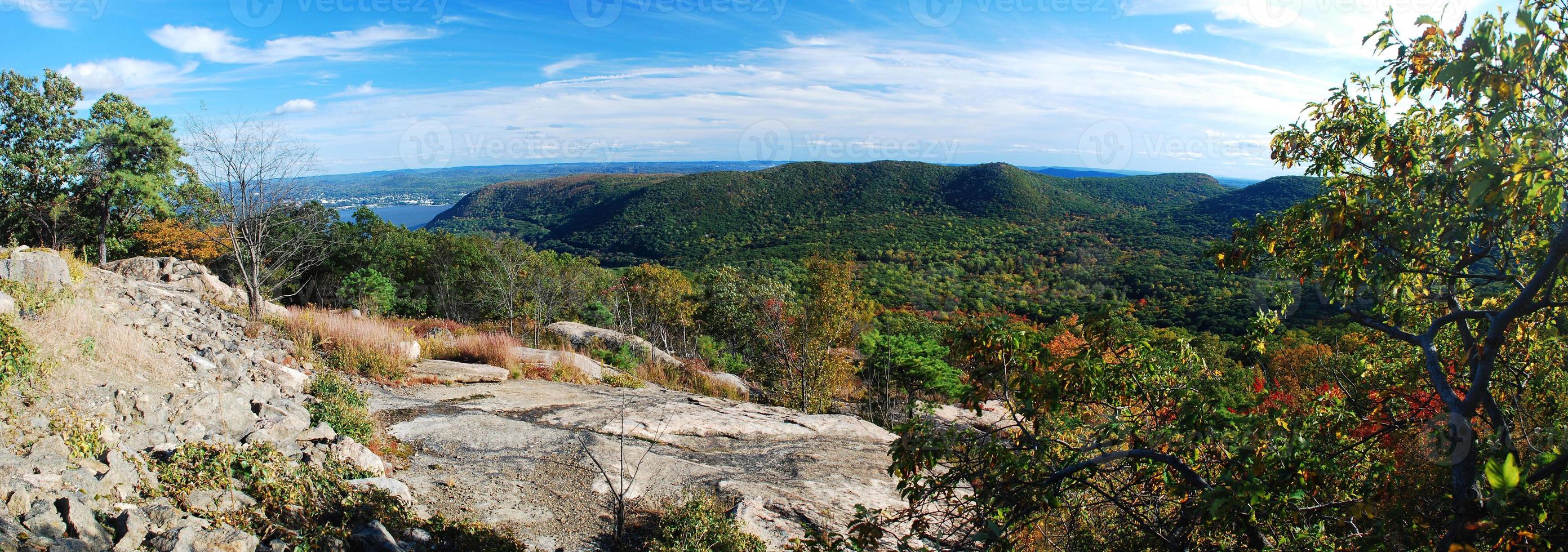 herfst bergtop uitzicht panorama foto