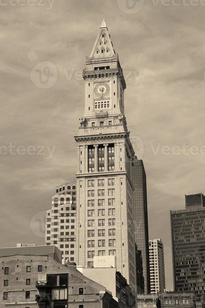 Boston aangepaste huis zwart en wit foto