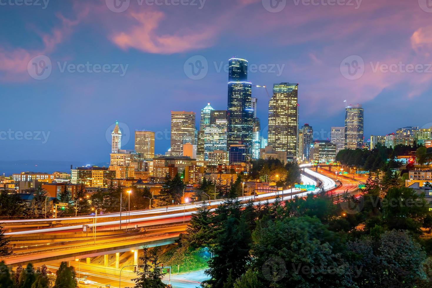 Seattle City Downtown skyline stadsgezicht van de staat Washington foto