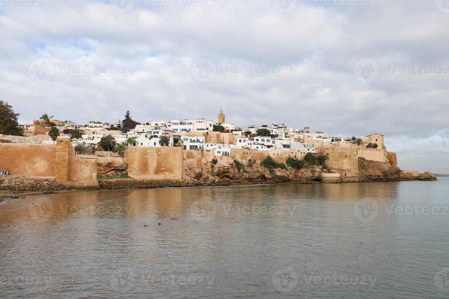 kasbah van de udayas in rabat, marokko foto