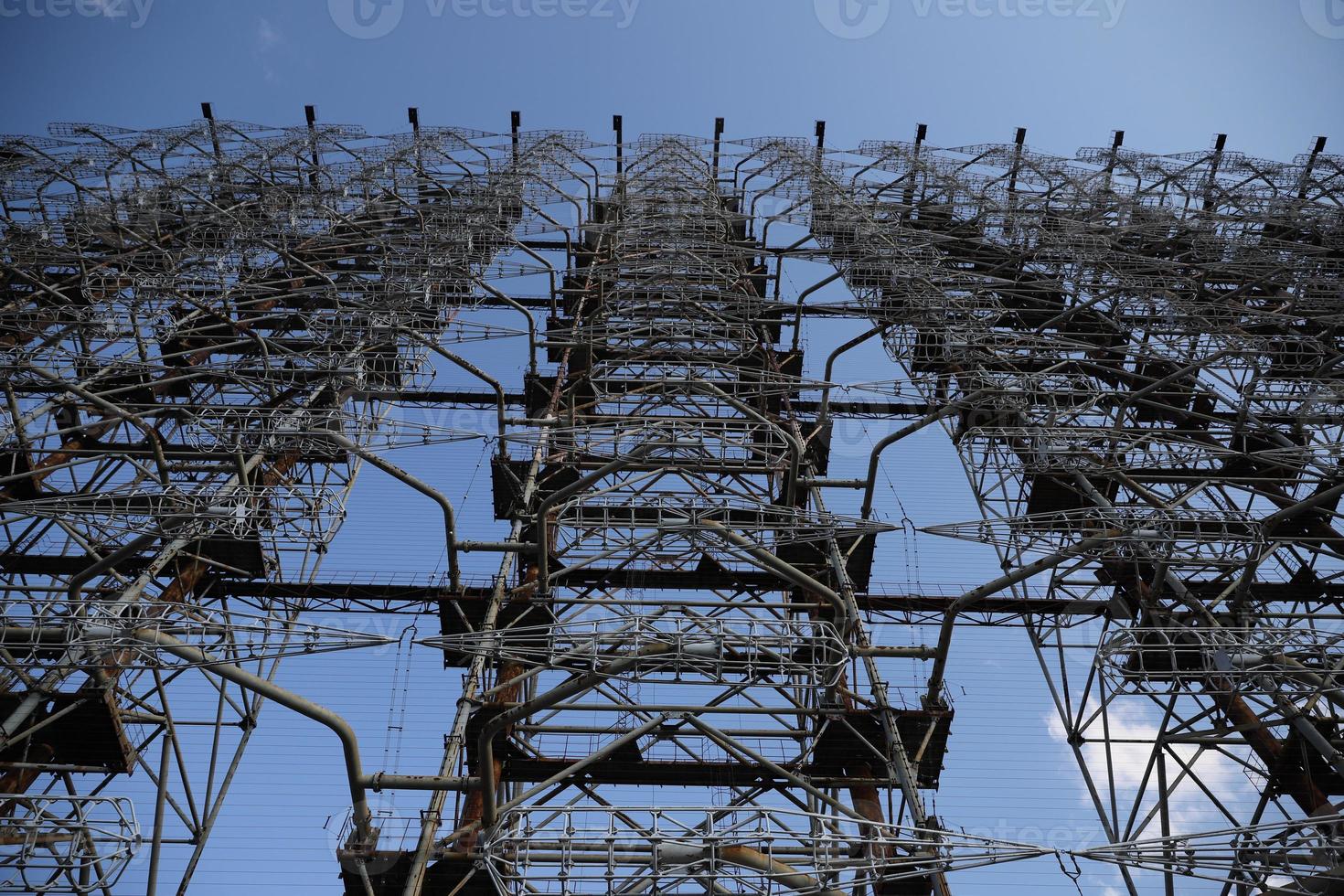 duga-radar in de uitsluitingszone van Tsjernobyl, Oekraïne foto