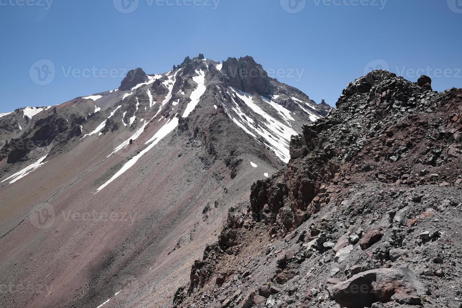 top van de berg erciyes in kayseri, turkije foto