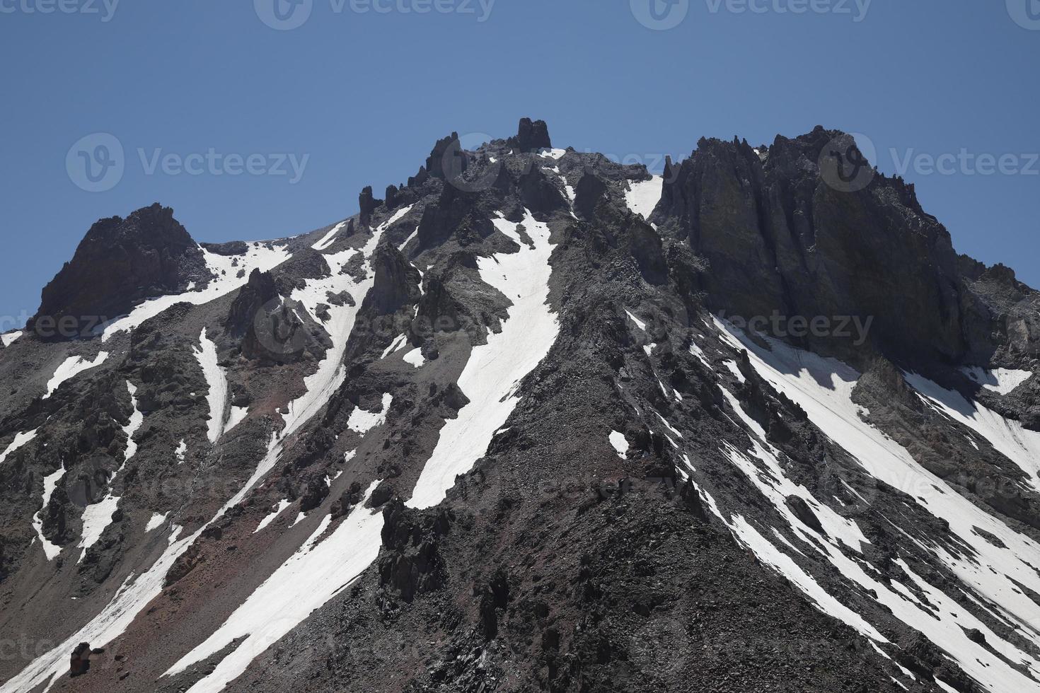 top van de berg erciyes in kayseri, turkije foto