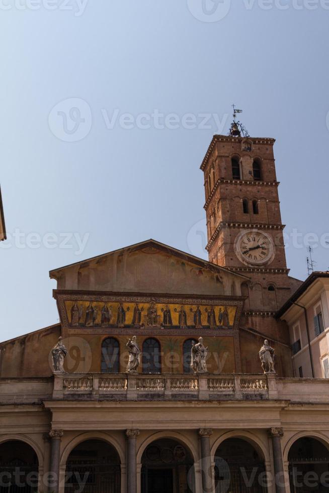 st. maria in trastevere, rome, italië foto