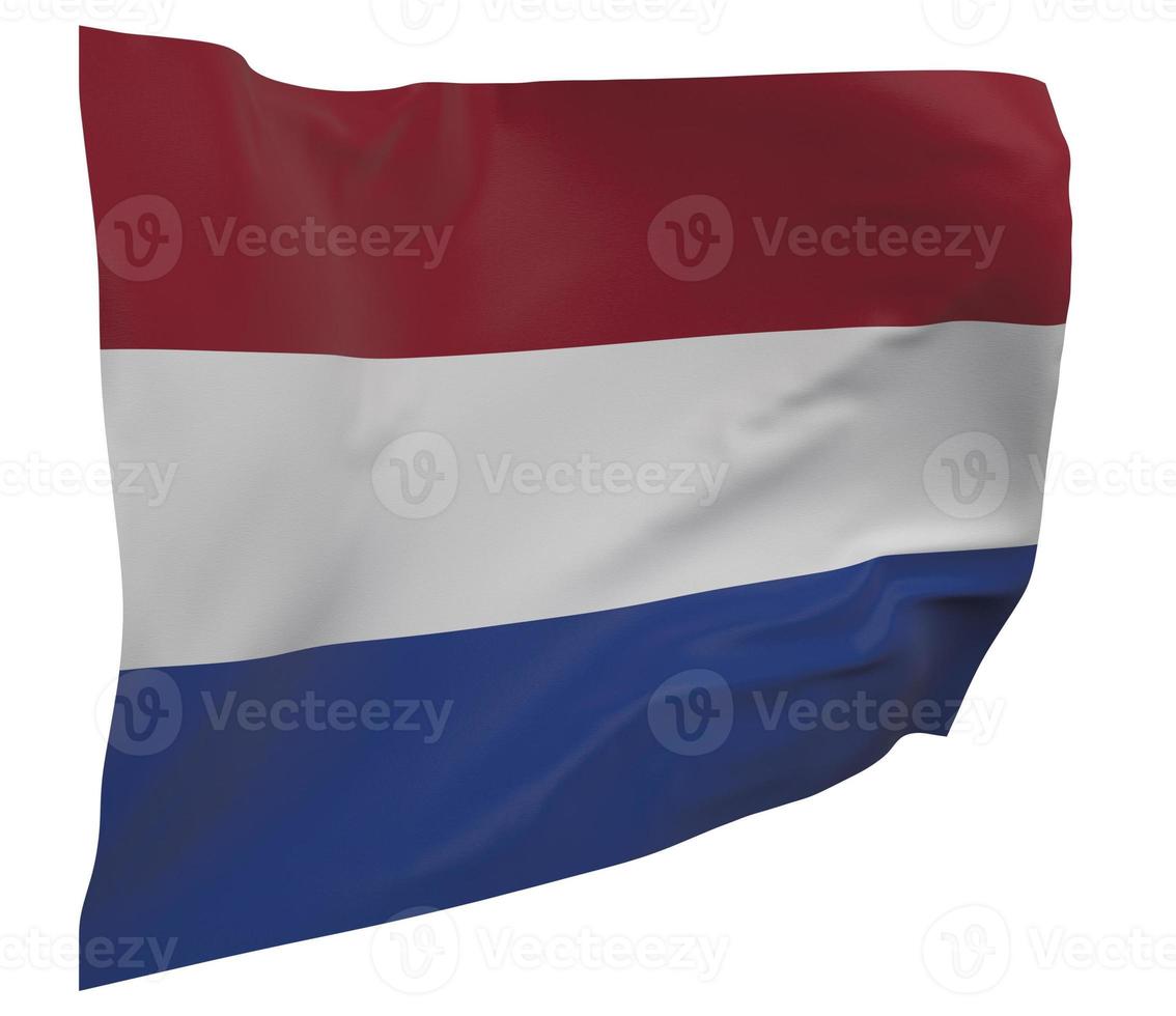 nederlandse vlag geïsoleerd foto