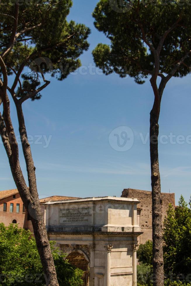 Romeinse ruïnes in Rome, forum foto