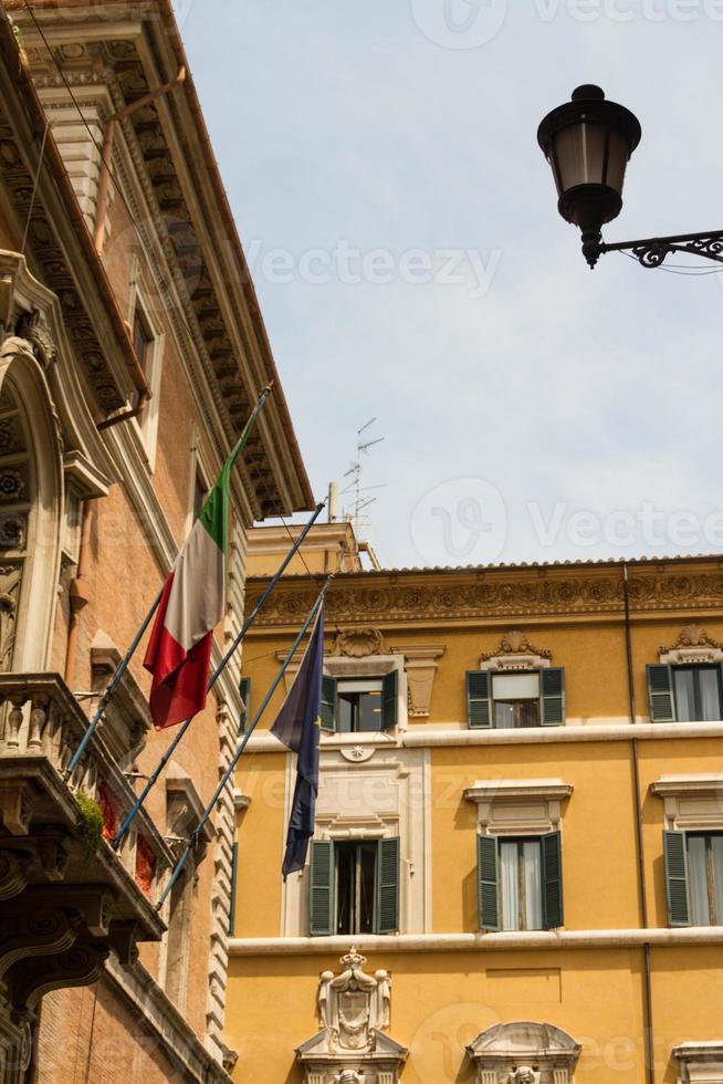 Rome, Italië. typische architectonische details van de oude stad foto