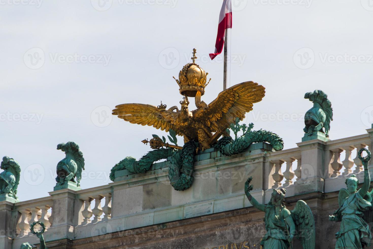 heldenplatz in het hofburgcomplex, wenen, oostenrijk foto