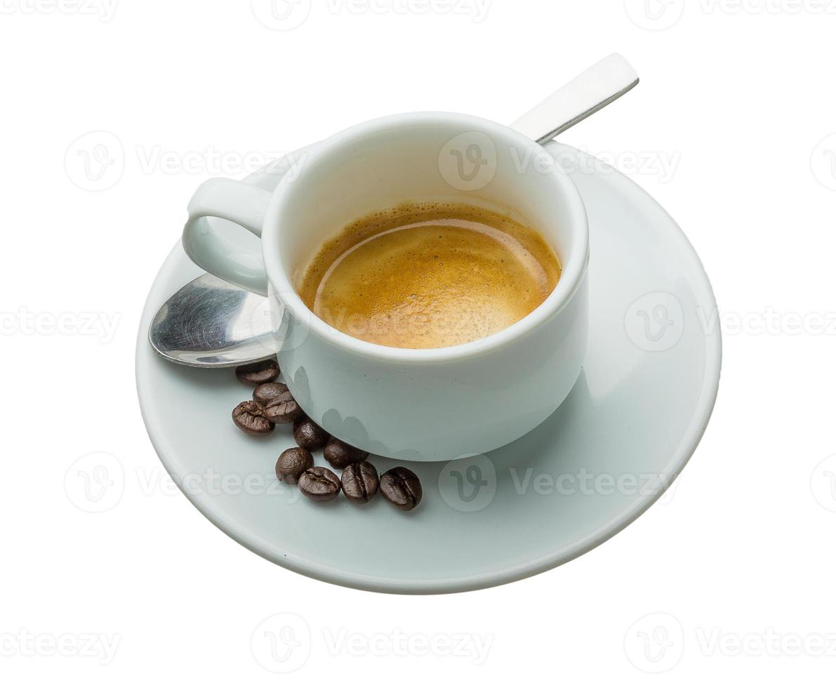 warme verse espresso foto