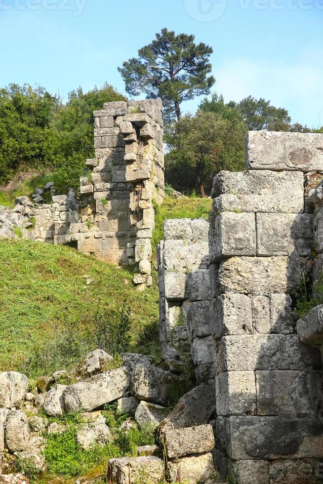 phaselis-ruïnes in turkije foto