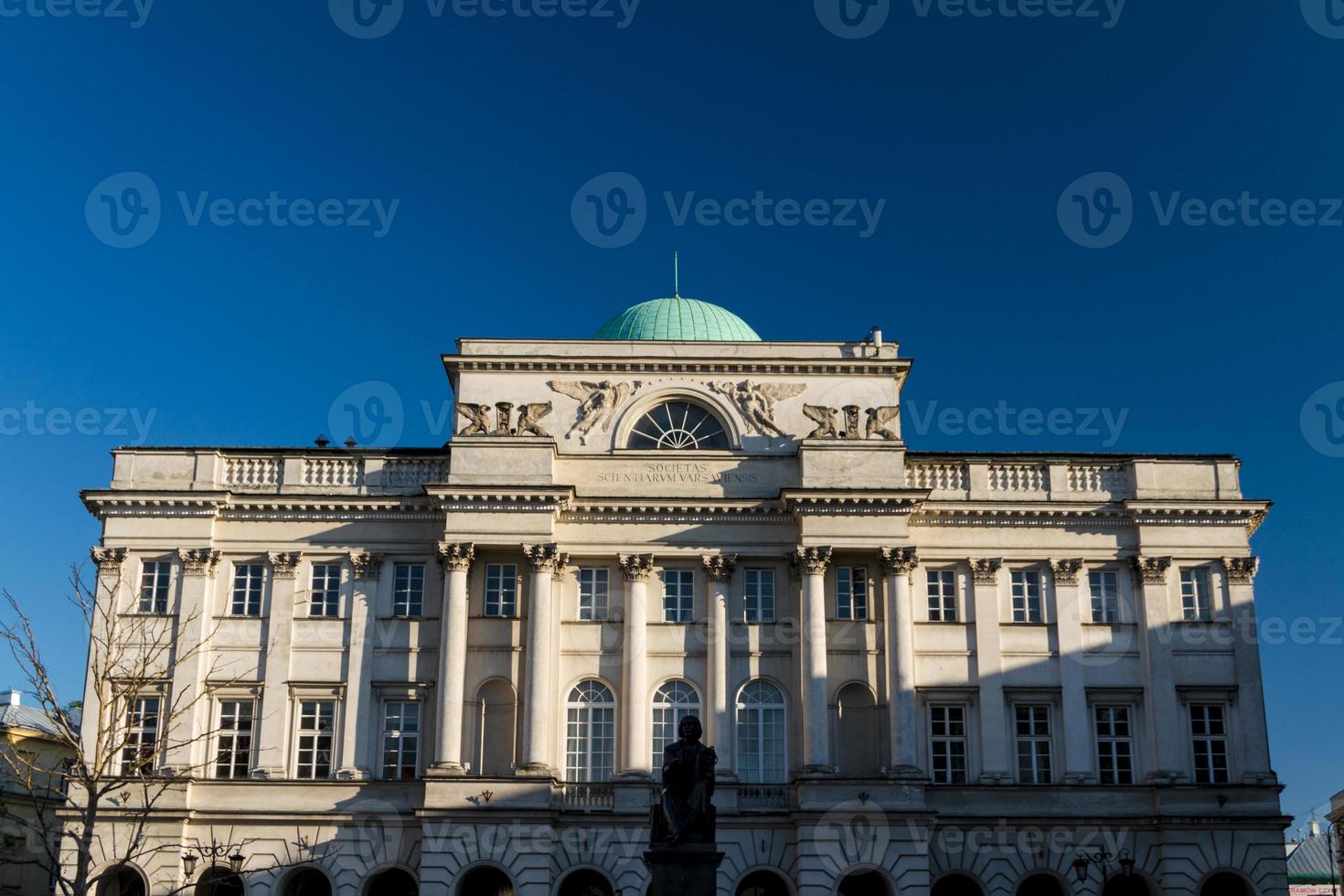 staszic paleis, warschau, polen foto