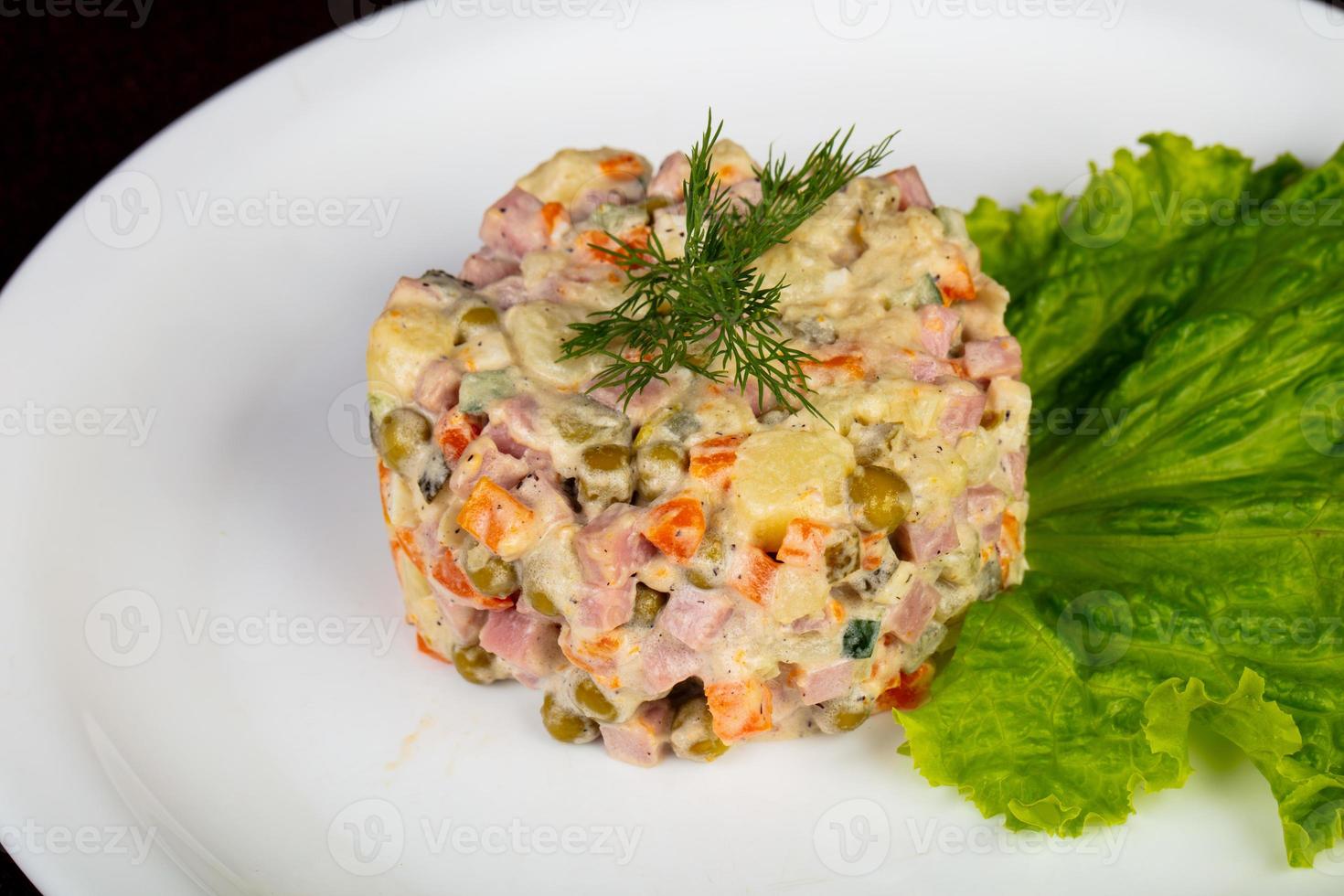 traditionele Russische salade foto