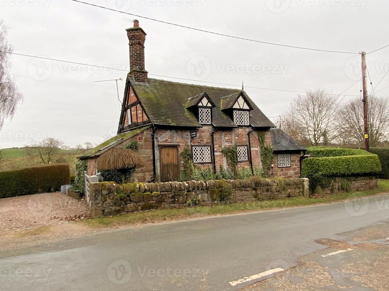 uitzicht op het platteland van Cheshire bij Peckforton Hills foto